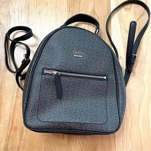 Guess Black Mini-Backpack Purse PVC
